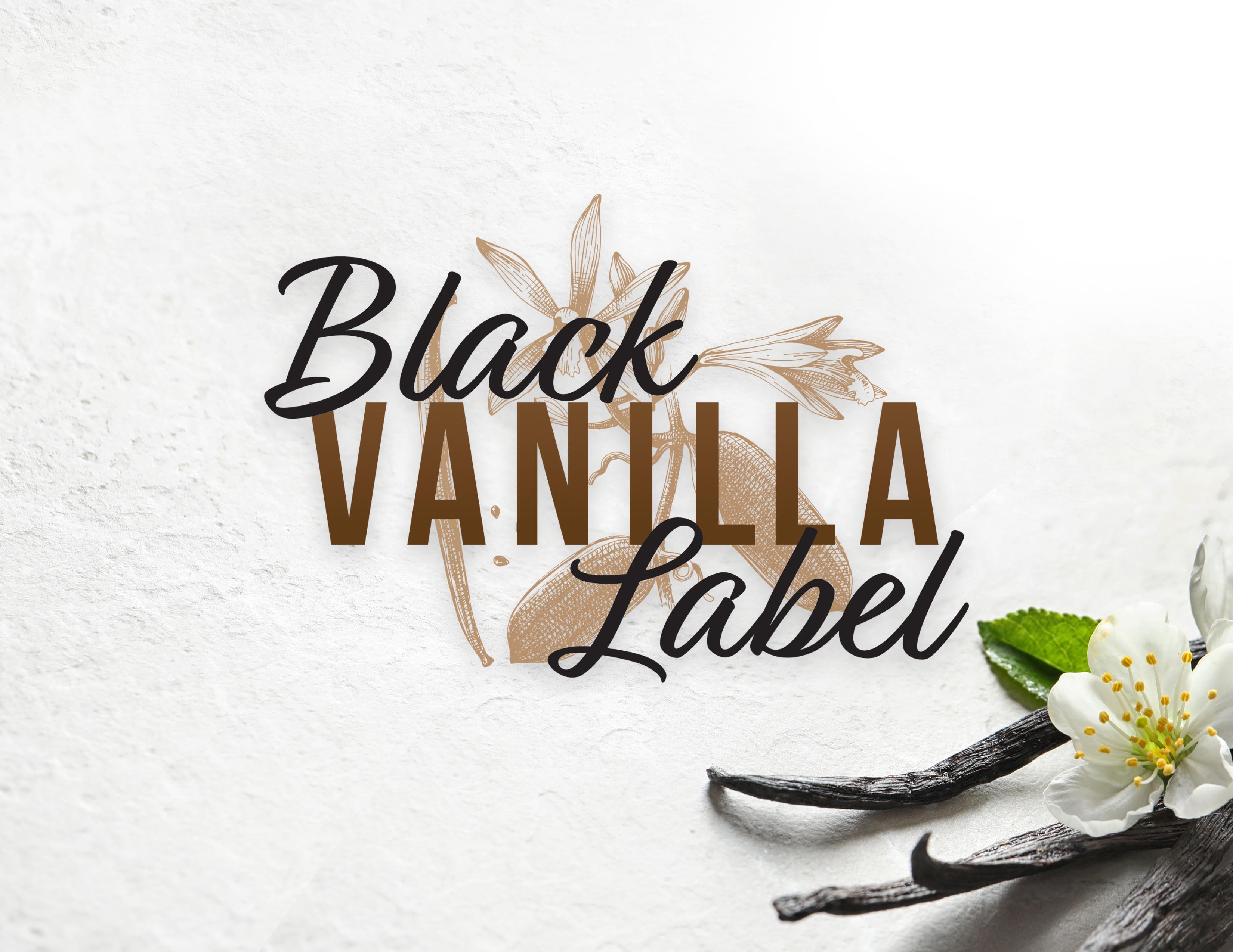 Black Label Vanilla Logo with background